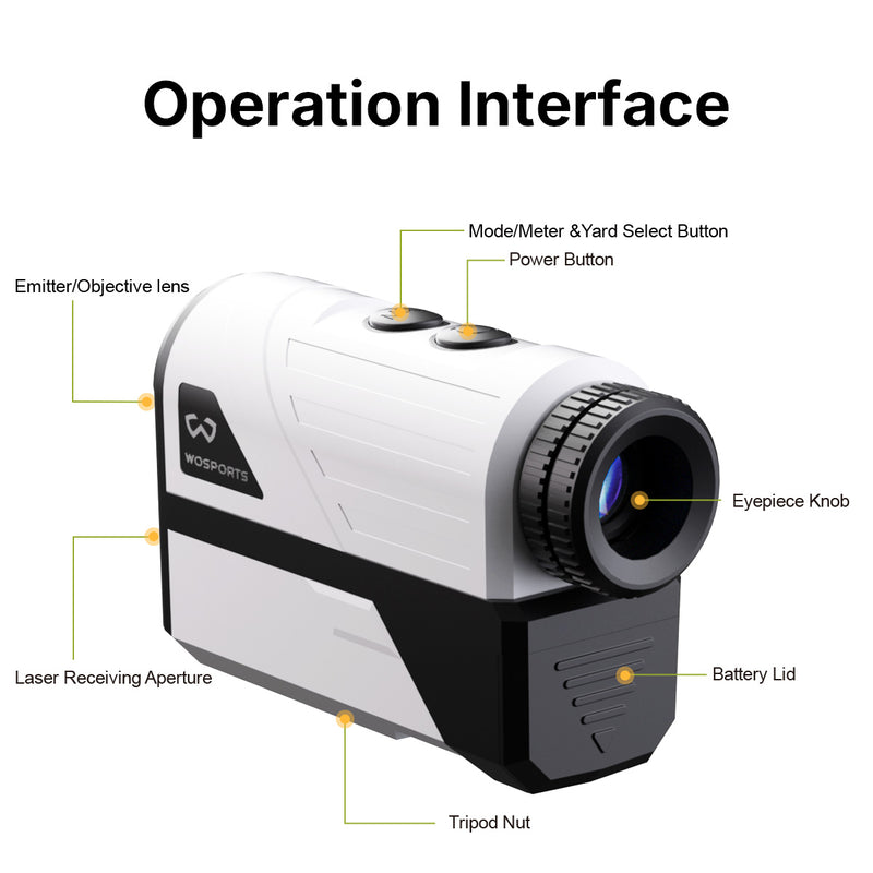WOSPORTS H-100 Golf Rangefinder 3 Pack