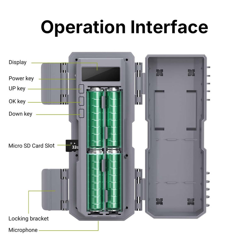 WOSPORTS H-41 Trail Camera 2 Pack
