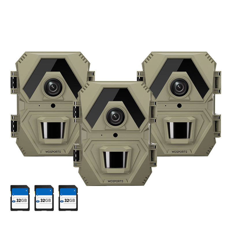 WOSPORTS H37 Trail Camera 3 Pack