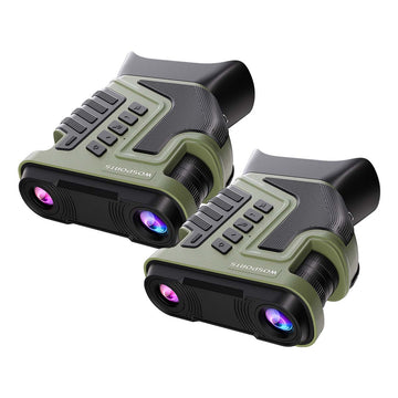 WOSPORTS NV400 Night Vision Binoculars Green 2 Pack