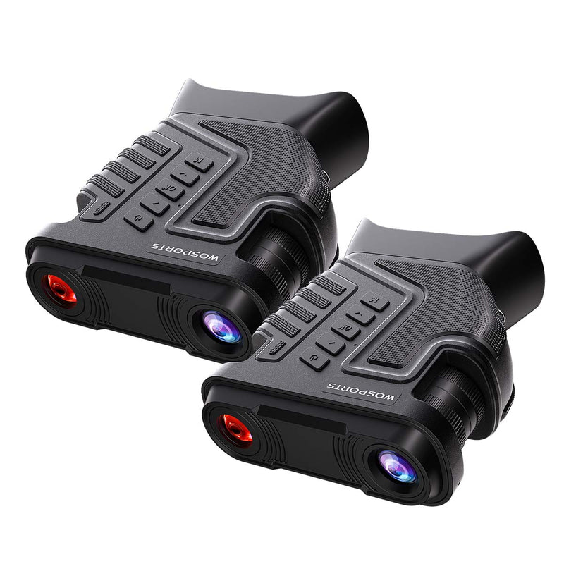 WOSPORTS NV400 Night Vision Binoculars Black 2 Pack