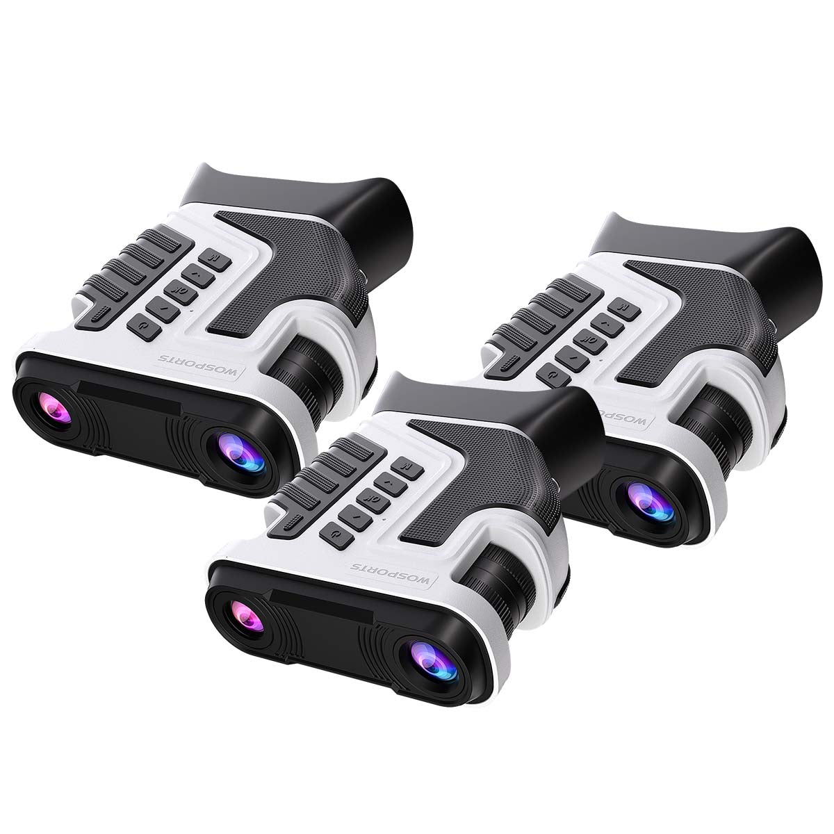 WOSPORTS NV400 Night Vision Binoculars White 3-Pack