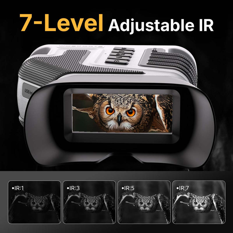 WOSPORTS NV400 Night Vision Binoculars White