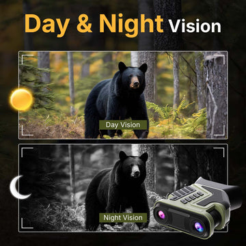 WOSPORTS NV400 Night Vision Binoculars Green 2 Pack