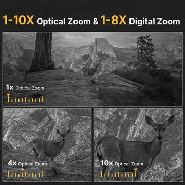 WOSPORTS NV400 Night Vision Binoculars Black 3 Pack