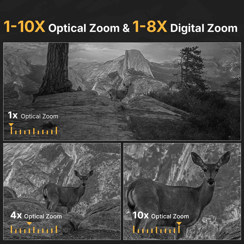 WOSPORTS NV400 Night Vision Binoculars Black 3 Pack