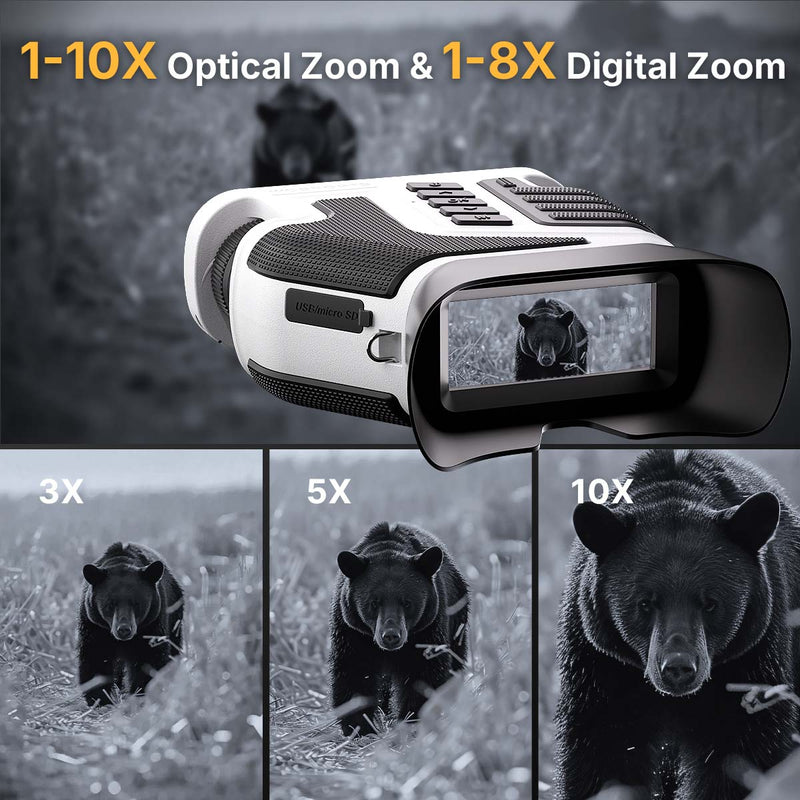 WOSPORTS NV400 Night Vision Binoculars White