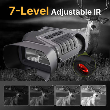 WOSPORTS NV400 Night Vision Binoculars Black 3 Pack