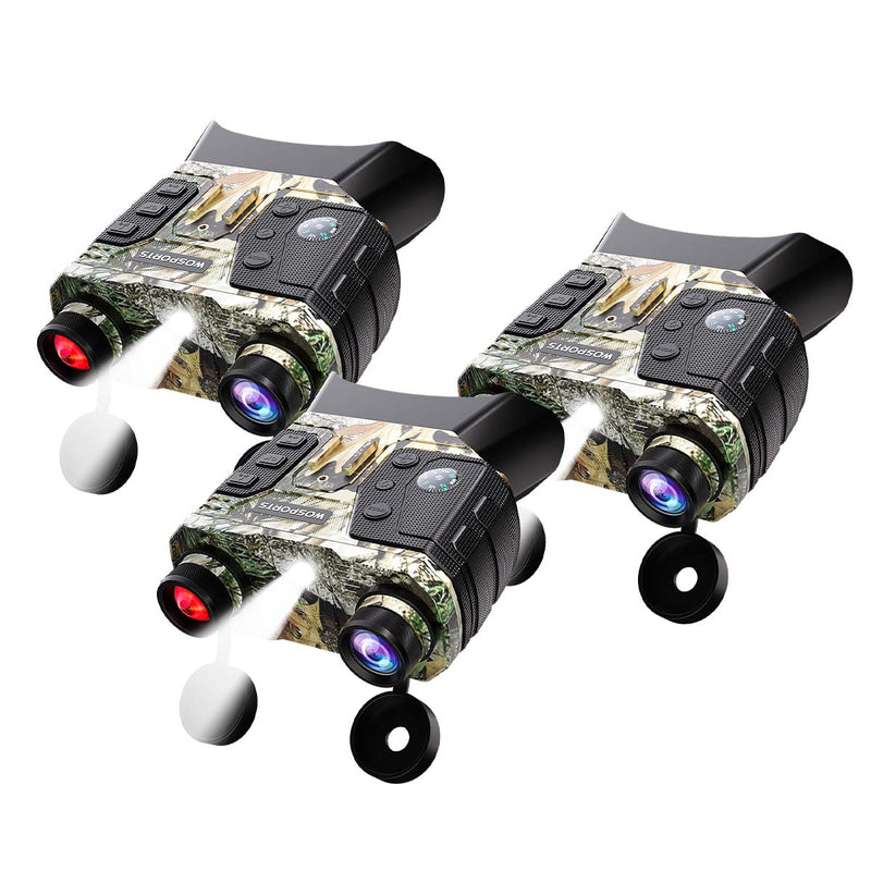 WOSPORTS NV600 Night Vision Binoculars 3 Pack