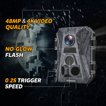 WOSODA G900 Trail Camera 48MP 4K Hunting Camera 3 Pack