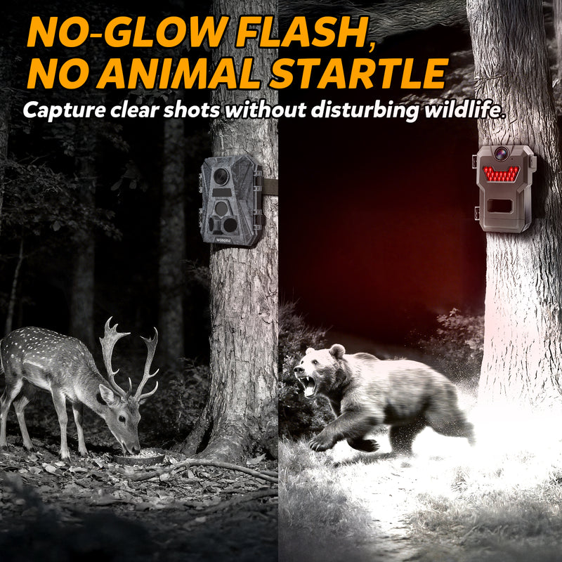 WOSODA G900 Trail Camera 48MP 4K Hunting Camera 3 Pack