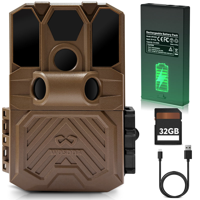 WOSODA G300plus Trail Camera 40MP 2K Hunting Camera