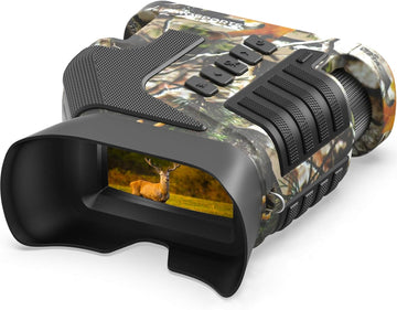 WOSPORTS 4K Night Vision Goggles– 10X Optical & 8X Digital Zoom, 1315FT Infrared Range, Rechargeable 5000mAh Battery, IPX Waterproof, Ideal for Camping