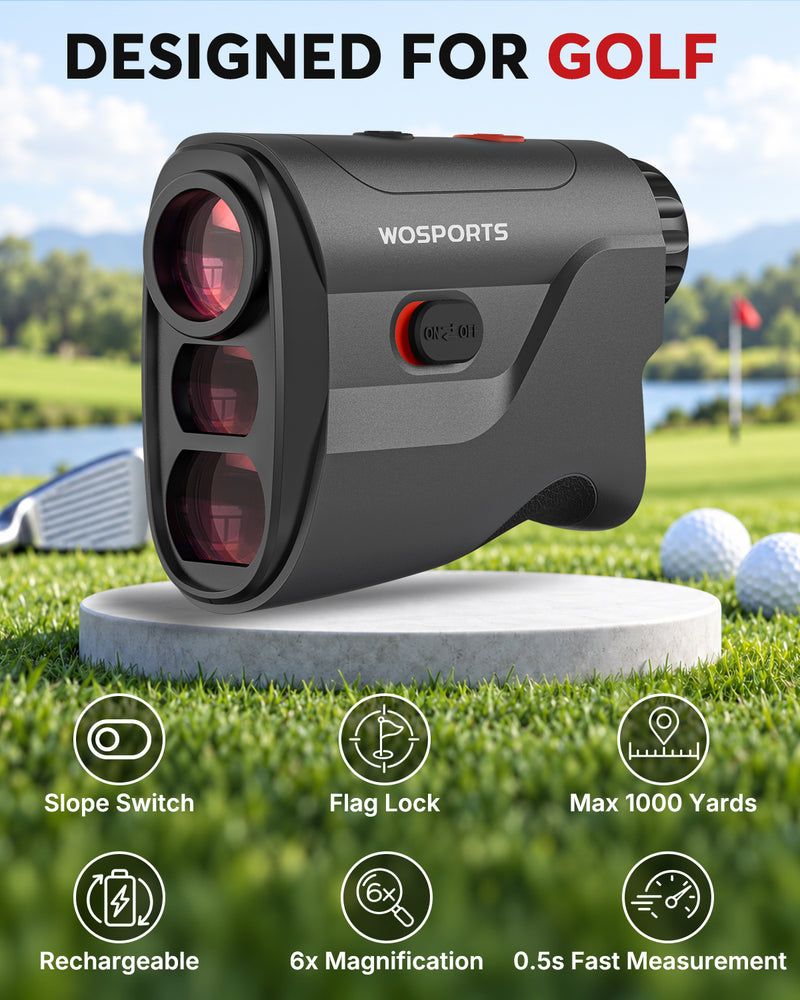 WOSPORTS Golf Rangefinder with Slope