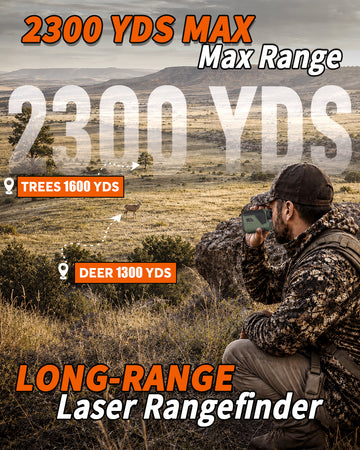 WOSPORTS L16H Range Finder for Hunting, 2,300 Yards, Rechargeable