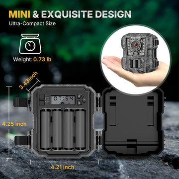 WOSPORTS G100 Mini Trail Camera 2 Pack