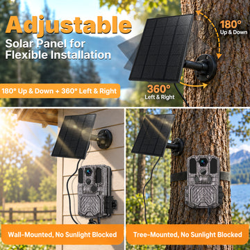 WOSODA G300plus Solar Powered Trail Camera