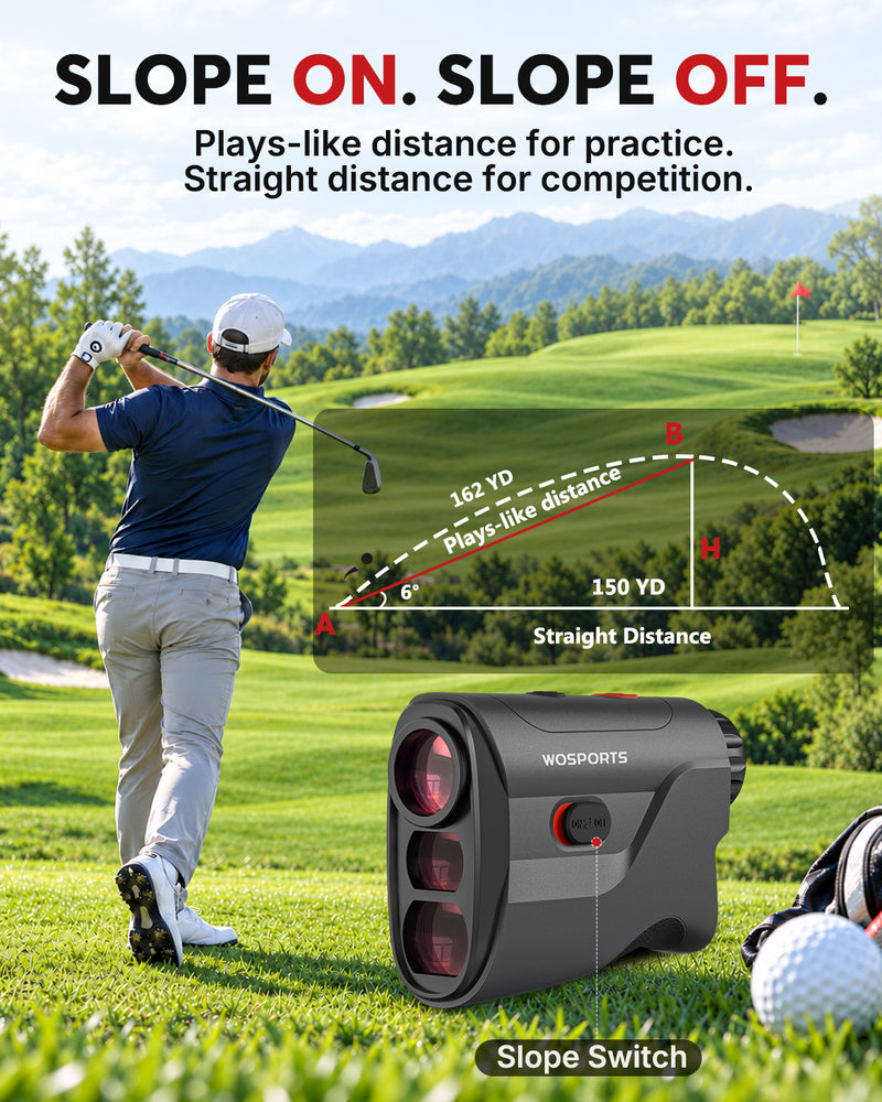 WOSPORTS Golf Rangefinder with Slope