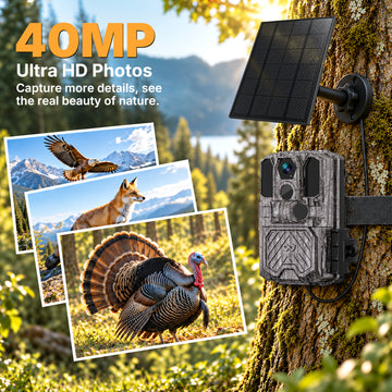WOSODA G300plus Solar Powered Trail Camera