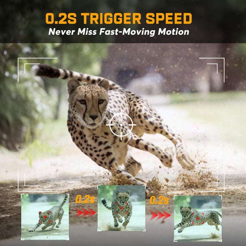 WOSODA G300plus Trail Camera 40MP 2K Hunting Camera 3 Pack