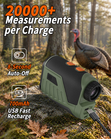 WOSPORTS L16H Range Finder for Hunting, 2,300 Yards, Rechargeable