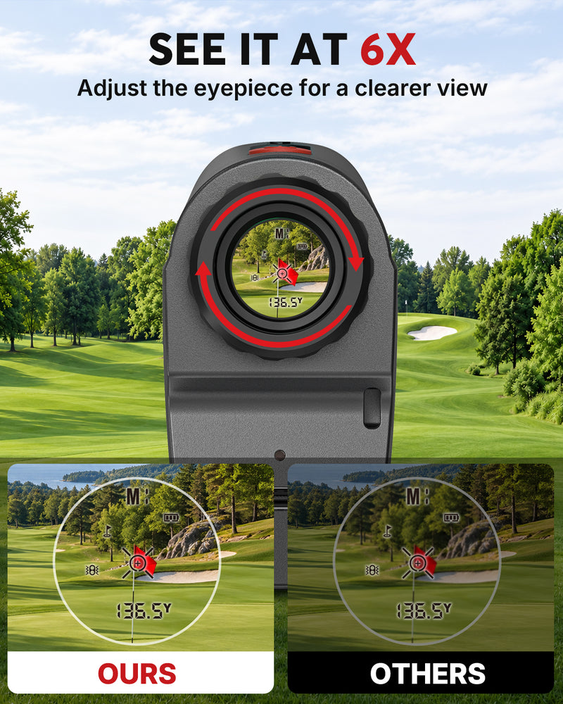 WOSPORTS Golf Rangefinder with Slope