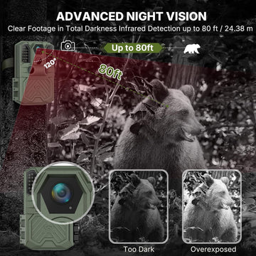 WOSODA G300plus Solar Powered Trail Camera 2 Pack