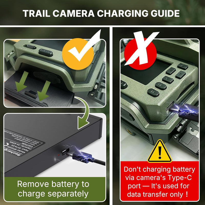 WOSODA G300plus Solar Powered Trail Camera 2 Pack