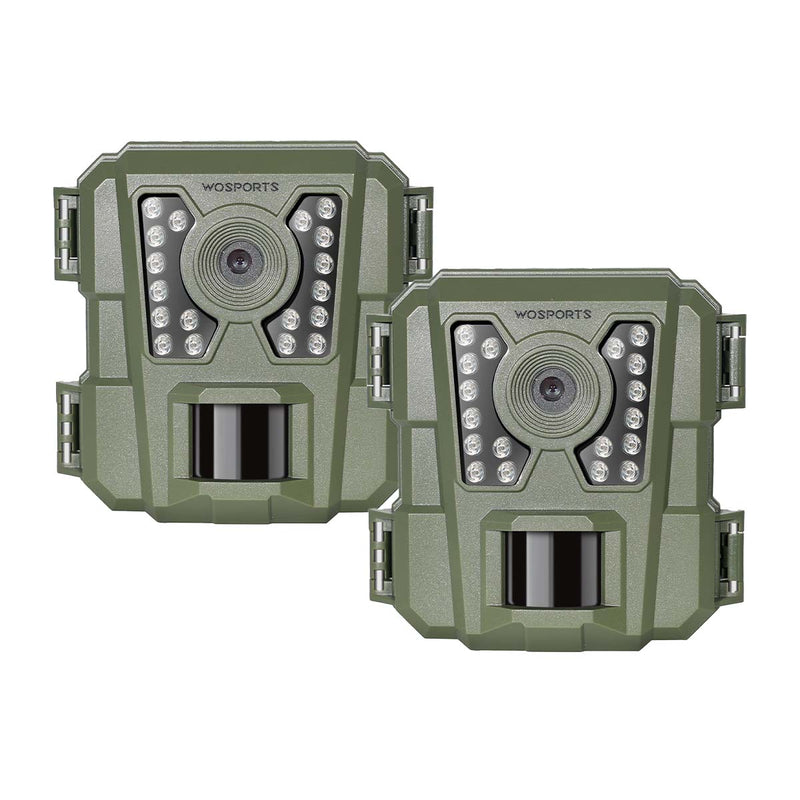 WOSPORTS  G100 Trail Camera Green 2 Pack