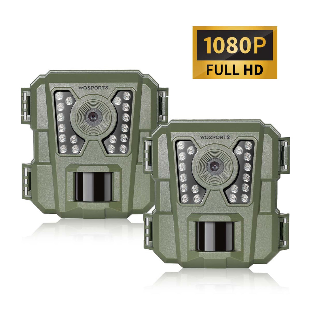 WOSPORTS  G100 Trail Camera Green 2 Pack