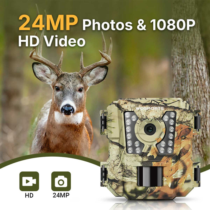 24MP Photos & 1080P HD Videos