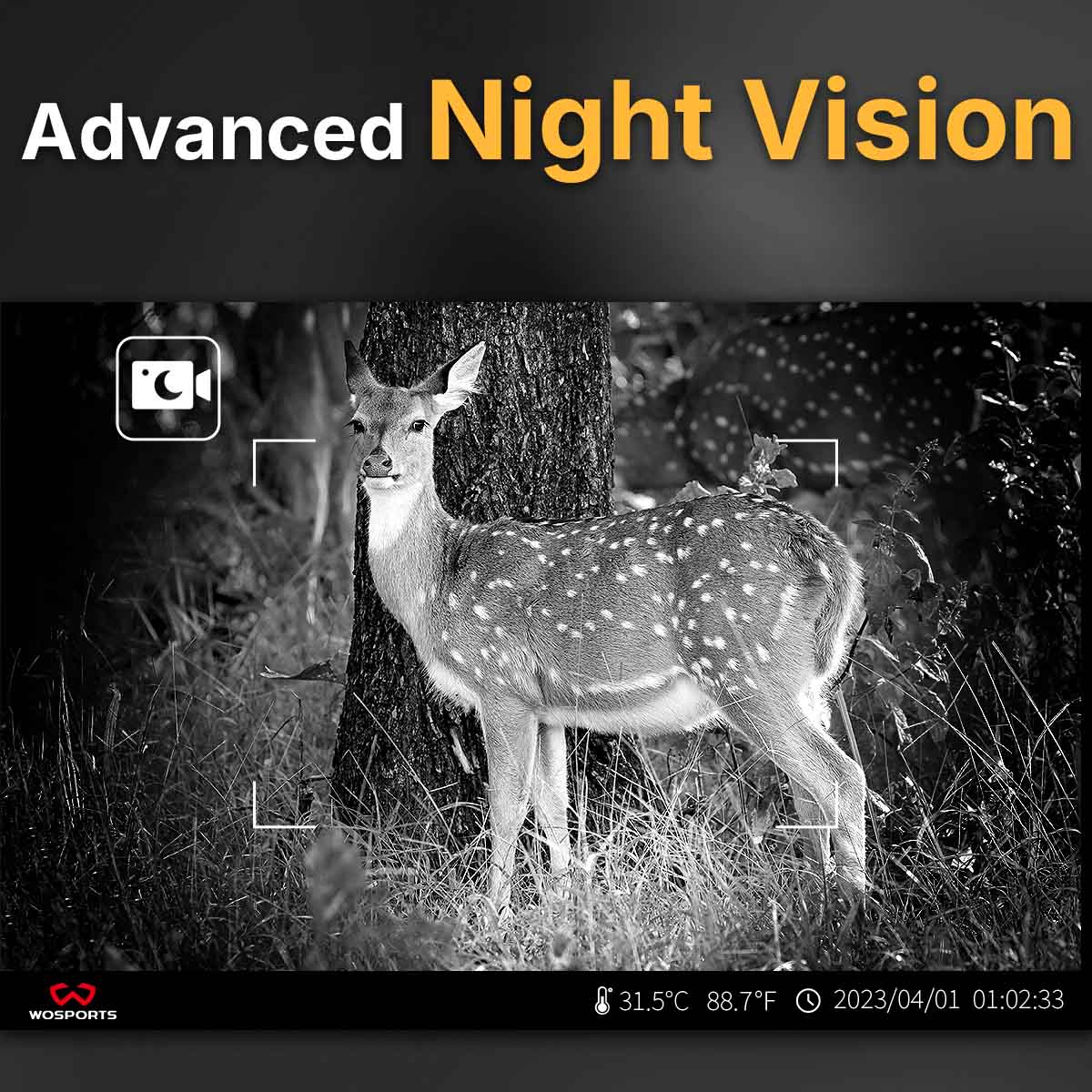 WOSPORTS G300 Trail Camera | Wildlife Camera with Night Vision