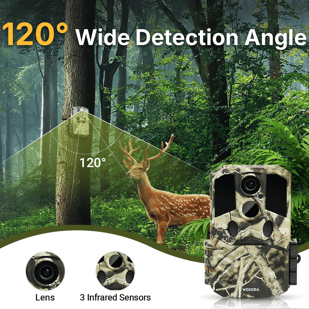 120° Wide Detection Angle