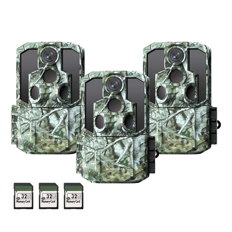 WOSPORTS G600 Trail Camera 3 Pack