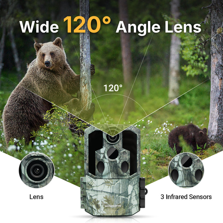 Wide 120° Angle Lens