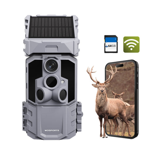WOSPORTS G600PRO Wi-Fi Solar Trail Camera