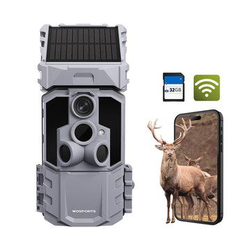 WOSPORTS G600PRO Wi-Fi Solar Trail Camera