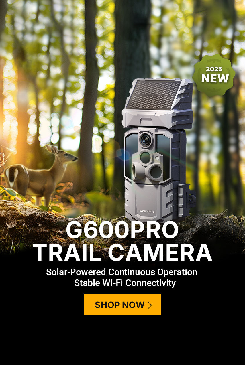 WOSPORTS G600PRO Wi-Fi Solar Trail Camera