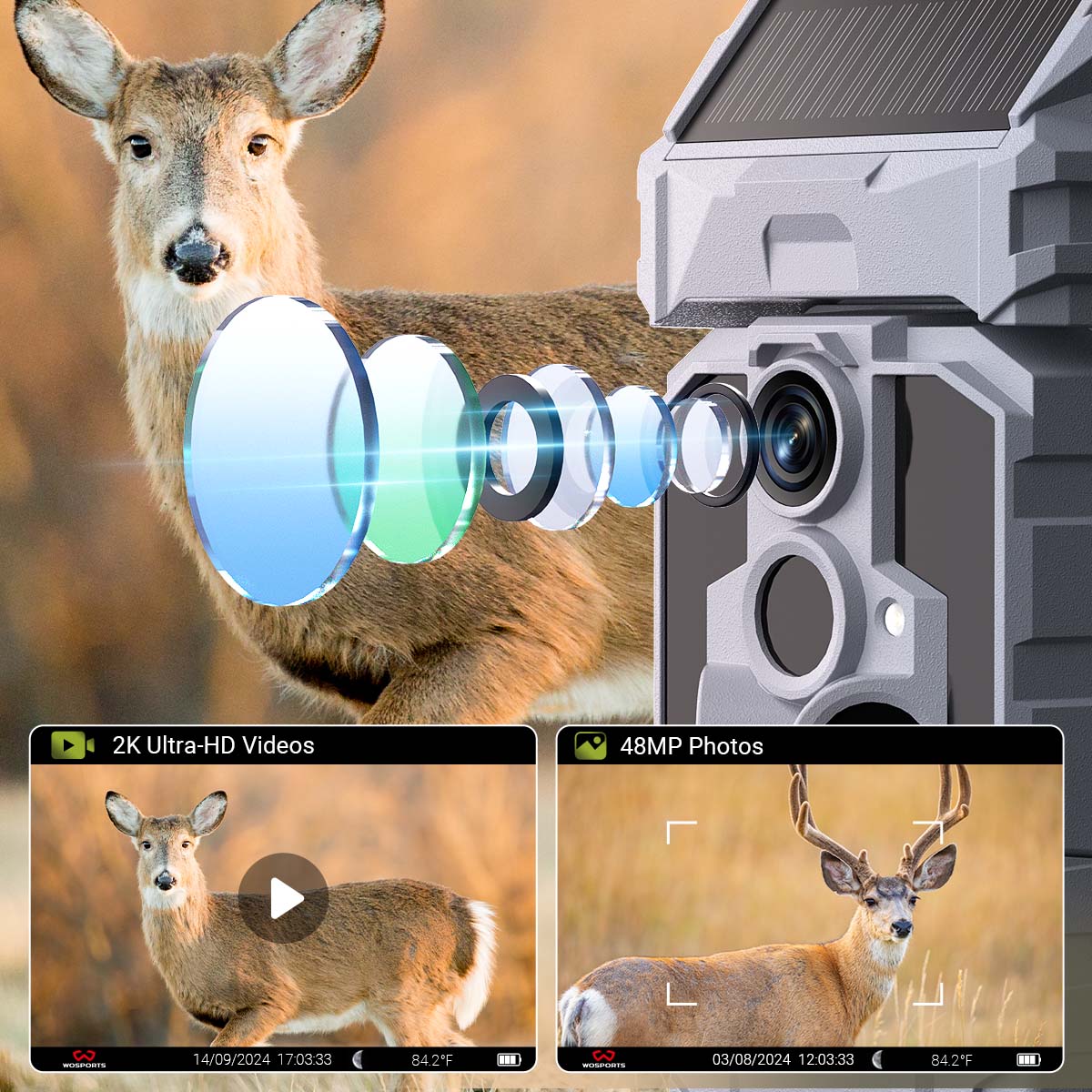 WOSPORTS G600PRO Wi-Fi Trail Camera