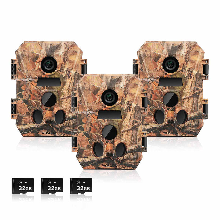 WOSPORTS G900 Trail Camera 3 Pack