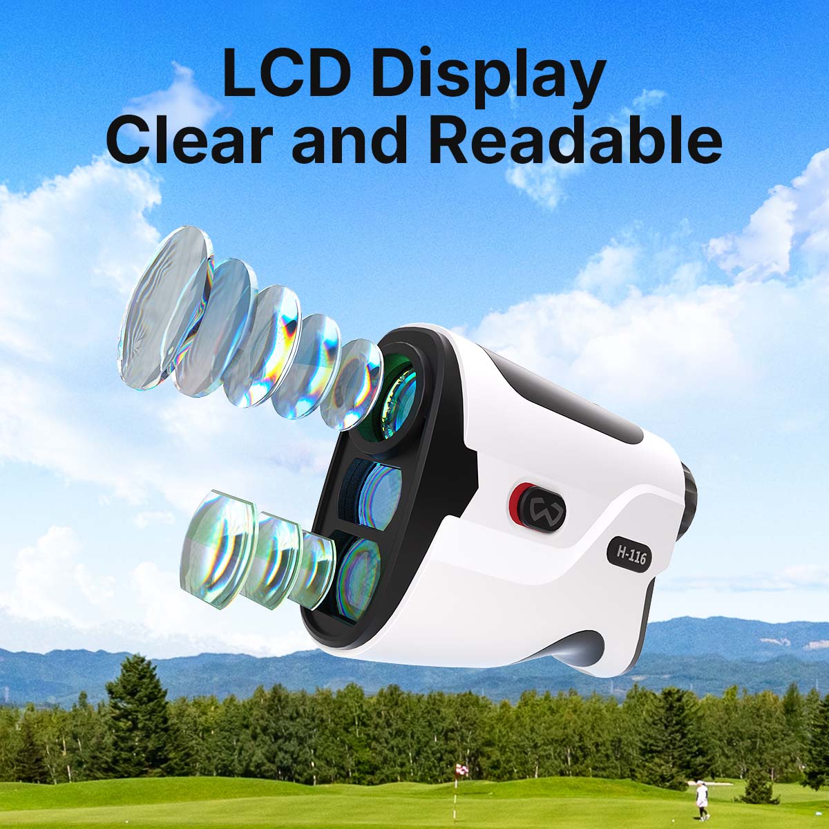 WOSPORTS H-116 Golf Rangefinder with Slope