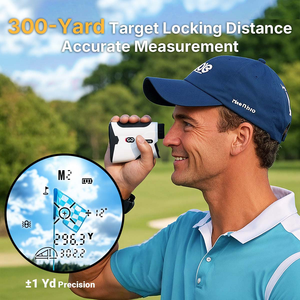 WOSPORTS H-116 Golf Rangefinder with Slope