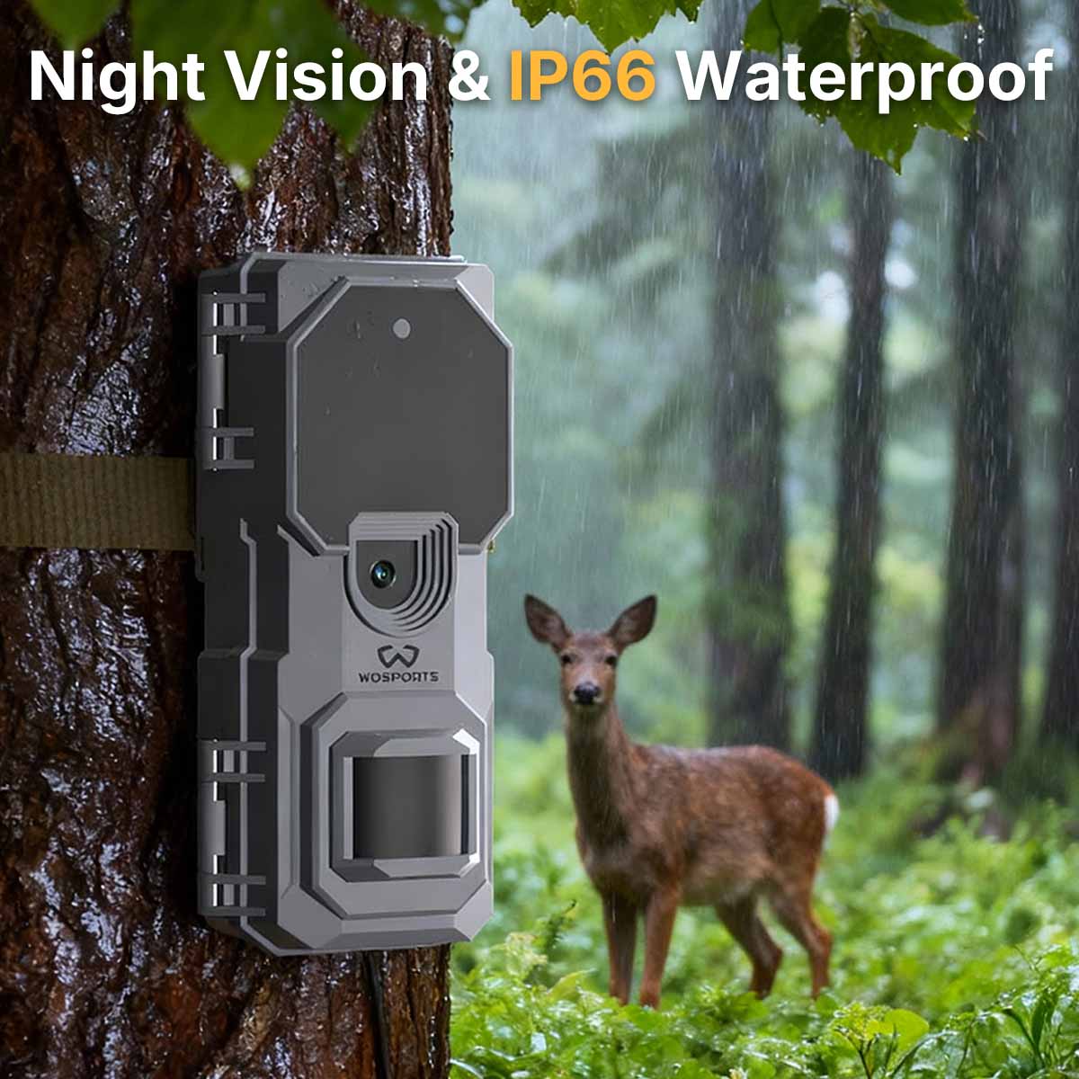 WOSPORTS H-41 Wildlife Trail Camera 2 Pack Bundle