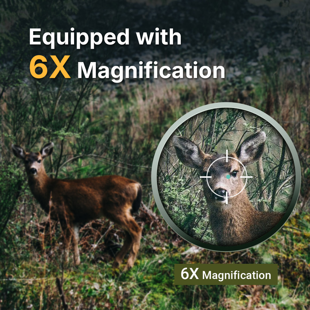 Equipped with 6X Magnification