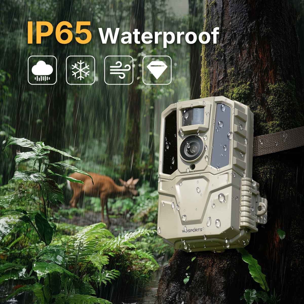 WOSPORTS H29 Trail Camera | Captures 4K Ultra-HD Videos & 48MP Photos