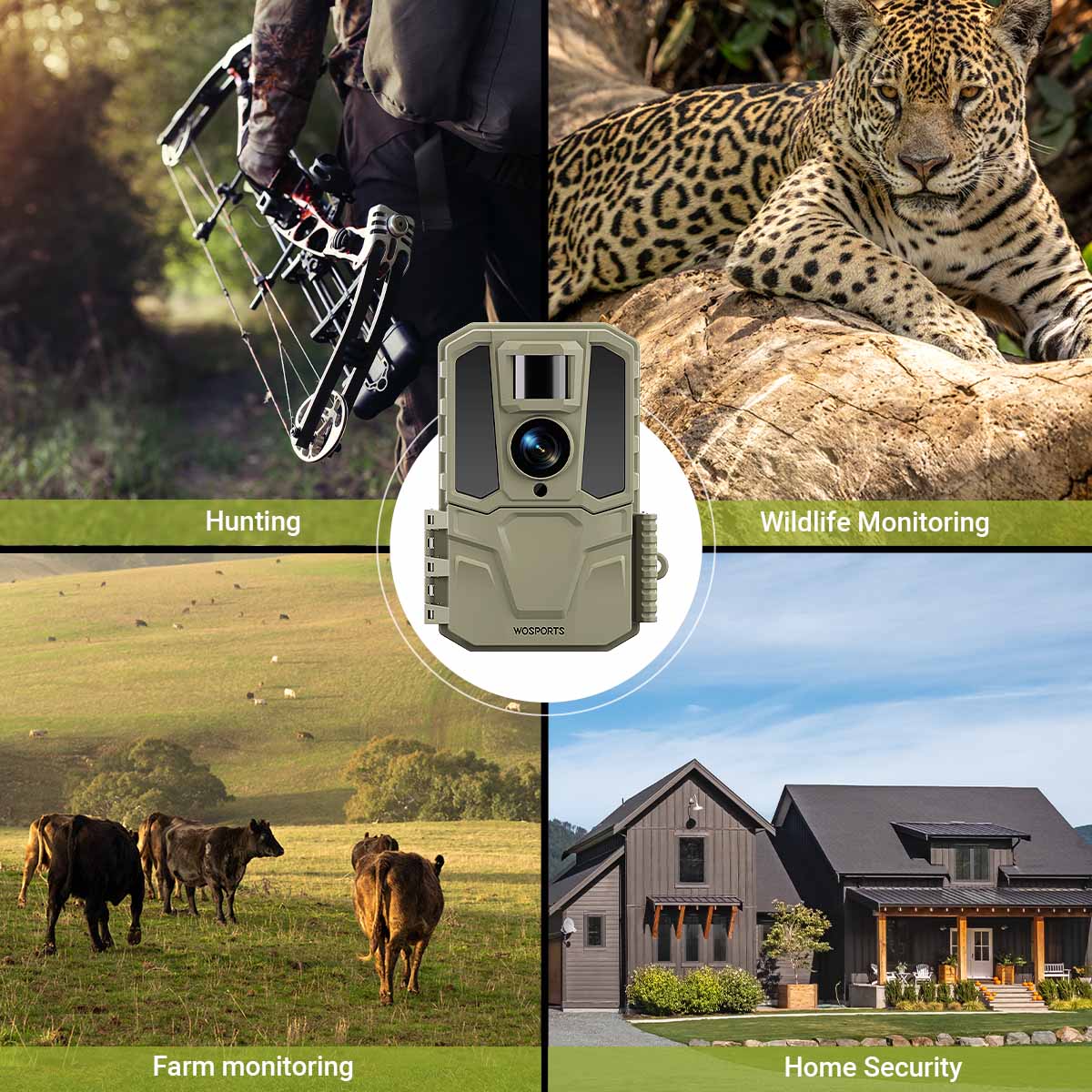 WOSPORTS H29 Trail Camera | Captures 4K Ultra-HD Videos & 48MP Photos
