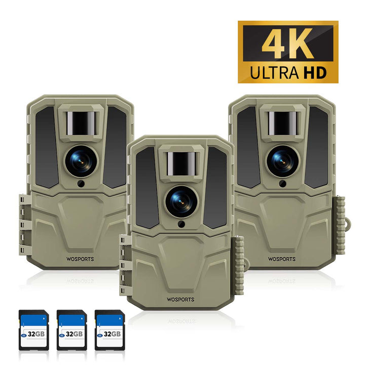 WOSPORTS H29 Trail Camera 3 Pack