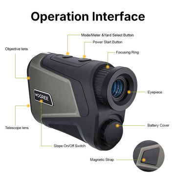 WOSPORTS L06 Laser Rangefinder 3 PACK