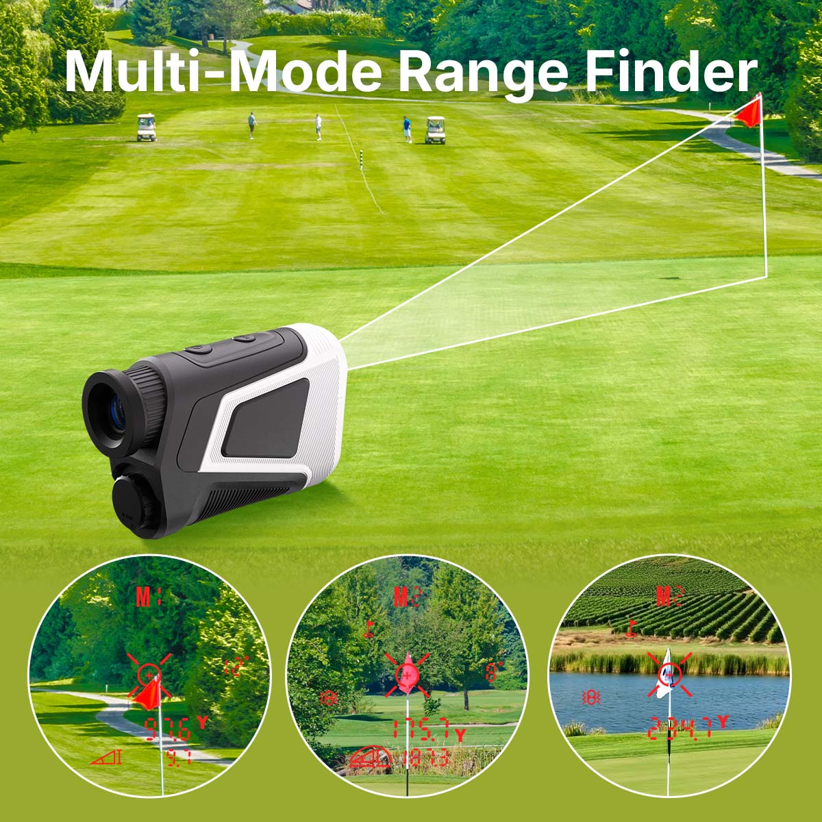 WOSPORTS L06 Golf Rangefinder with Multiple Modes