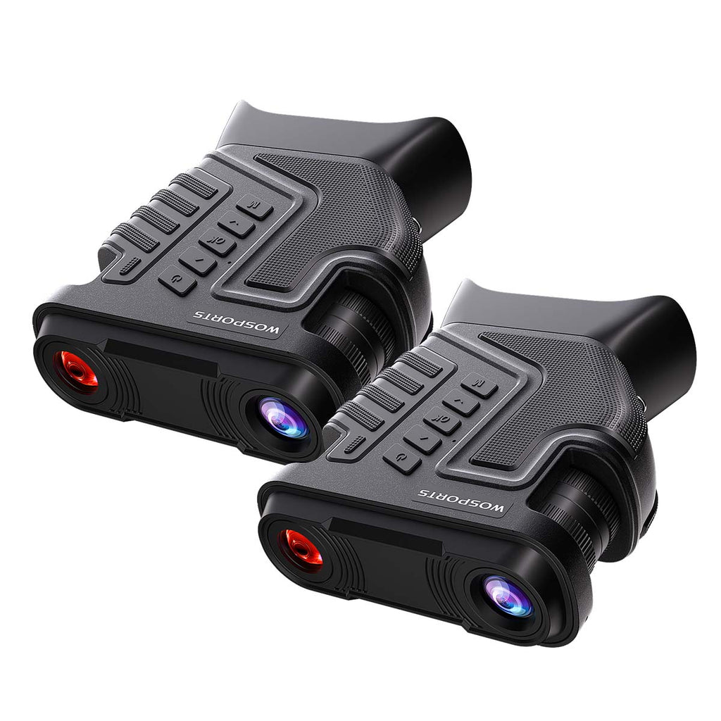 WOSPORTS NV400 Infrared Binoculars Black 2-Pack